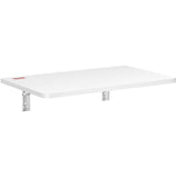 VEVOR Wall Mounted Folding Table, Wall Mount Drop Leaf Tables, Wooden Floating Desk for Dining, Laundry Room, Office, 23.6" x 15.6" Fold Down Desk