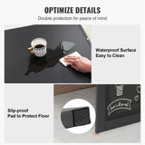VEVOR Wall Mounted Desk, Fold out Convertible Desk, Multi-Function Folding Wall Table with Chalkboard for Home Office, Space Saving Computer Desk with