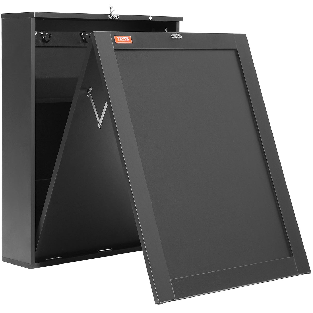 VEVOR Wall Mounted Desk, Fold out Convertible Desk, Multi-Function Folding Wall Table with Chalkboard for Home Office, Space Saving Computer Desk with