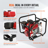VEVOR Gasoline Engine Water Pump Gas Powered Transfer Pump 50 mm 7HP 4-Stroke - 45-Degree Angle