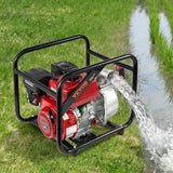 VEVOR Gasoline Engine Water Pump Gas Powered Transfer Pump 50 mm 7HP 4-Stroke - Low Angle