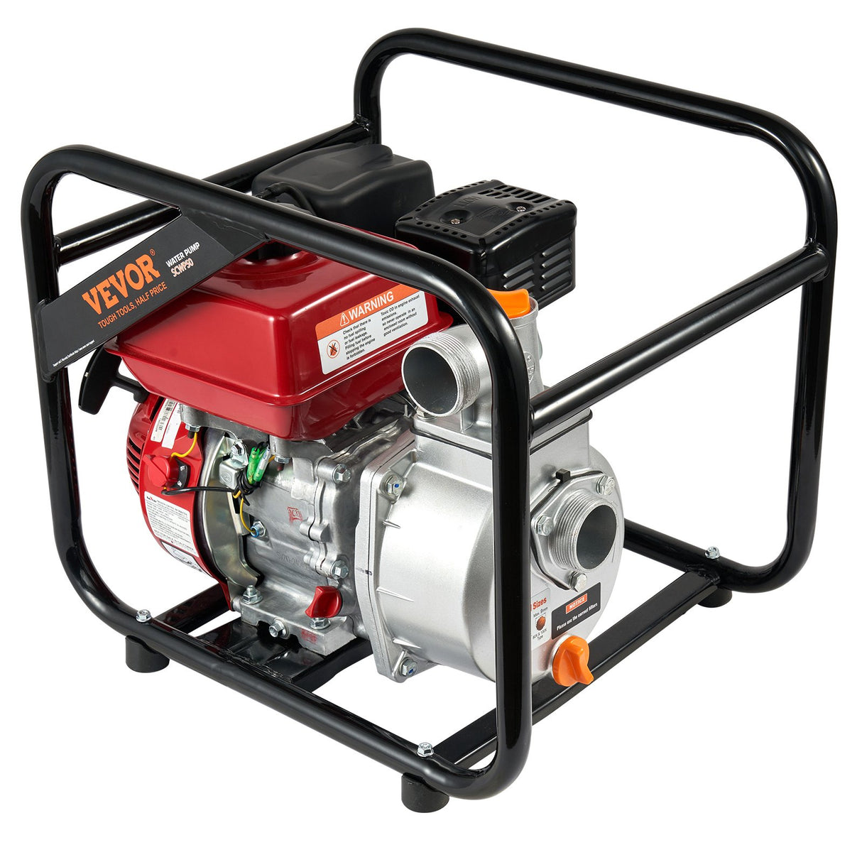 VEVOR Gasoline Engine Water Pump Gas Powered Transfer Pump 50 mm 7HP 4-Stroke