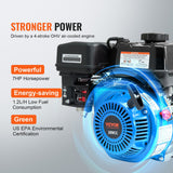 VEVOR Gasoline Engine Water Pump Gas Powered Transfer Pump 50 mm 6.5HP 4-Stroke - Top-Down View