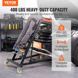 VEVOR Automotive Topside Creeper, with Adjustable Height 48" to 76", 181.44KGS Capacity High Creeper, 4 Swivel Caster Wheels, Heavy Duty Foldable