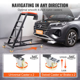 VEVOR Automotive Topside Creeper, with Adjustable Height 48" to 76", 181.44KGS Capacity High Creeper, 4 Swivel Caster Wheels, Heavy Duty Foldable