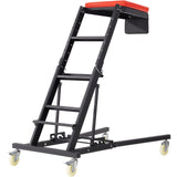 VEVOR Automotive Topside Creeper, with Adjustable Height 48" to 76", 181.44KGS Capacity High Creeper, 4 Swivel Caster Wheels, Heavy Duty Foldable