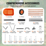 VEVOR Wheelbarrow Cart One Wheel 6 Cu Ft Garden Dump Cart 330 lbs Utility Cart - 45-Degree Angle