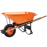 VEVOR Wheelbarrow Cart One Wheel 6 Cu Ft Garden Dump Cart 330 lbs Utility Cart - Extra Image