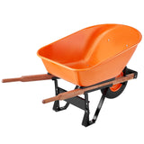 VEVOR Wheelbarrow Cart One Wheel 6 Cu Ft Garden Dump Cart 330 lbs Utility Cart - Extra Image