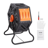 VEVOR Compost Bin 18.5 Gal Composter Tumbler Rotating Outdoor with Sliding Door - Extra Image