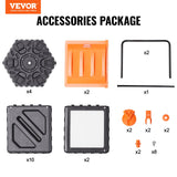 VEVOR Compost Bin 37 Gal Dual-Chamber Composter Tumbler Rotating Sliding Doors - Close-Up Angle
