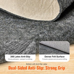 VEVOR Non Slip Rug Pad Gripper 9' x 12' Carpet Mat 0.24" Thick for All Floor, image 3