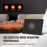 VEVOR Wood Slat Acoustic Panels 23.6 x 47.2 inch for Modern Wall Decor Black Oak - Top-Down View