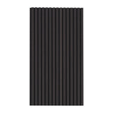 VEVOR Wood Slat Acoustic Panels 23.6 x 47.2 inch for Modern Wall Decor Black Oak - Low Angle
