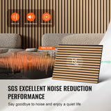 VEVOR Wood Slat Acoustic Panels 23.6 x 47.2 inch for Modern Wall Decor Light Oak - Top-Down View