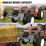 VEVOR Universal Skid Steer Mount Plate 6.35mm Thick Skid Steer Plate Attachment1360.78kgWeight Capacity Quick Attach Mount Plate Steel Adapter Loader