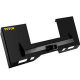 VEVOR Universal Skid Steer Mount Plate 6.35mmThick Skid Steer Plate Attachment1360.78kgWeight Capacity Quick Attach Mount Plate Steel Adapter Loader Easy to Weld or Bolt to Different Accessories Black - Extra Image