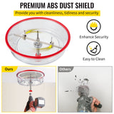 VEVOR Adjustable Hole Saw Cutter Kit, 1-5/8" to 11-13 /16" (40-300 mm), Recessed Hole Saw with PC Dust Shield, Two Replaceable Pilot Drill Bits, for