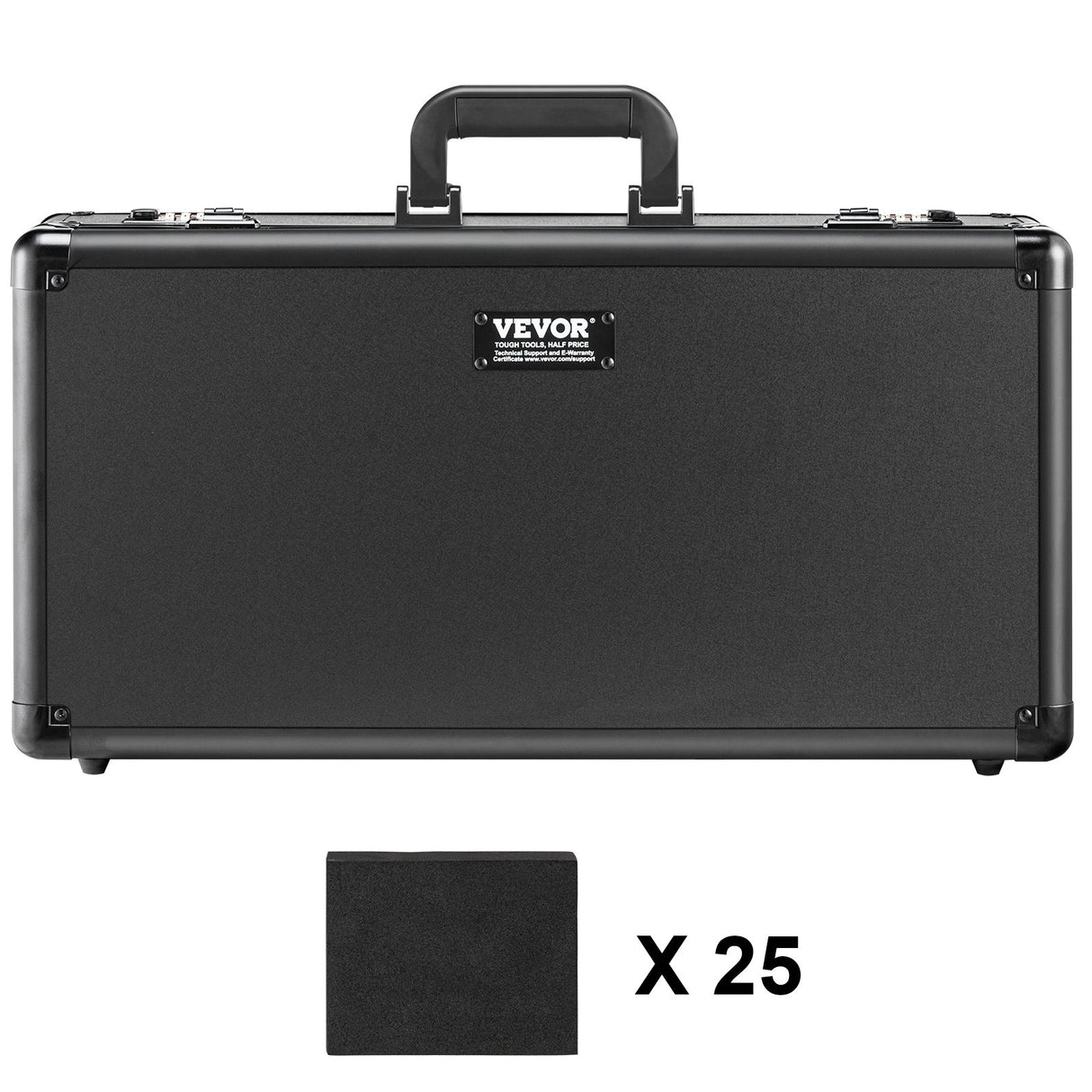 VEVOR Graded Card Storage Box, 5 Slots, Graded Sports Cards Holder Carrying Case with Coded Lock Foam Dividers, for 162 PSA Graded Cards 115 BGS Cards