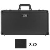 VEVOR Graded Card Storage Box, 5 Slots, Graded Sports Cards Holder Carrying Case with Coded Lock Foam Dividers, for 162 PSA Graded Cards 115 BGS Cards