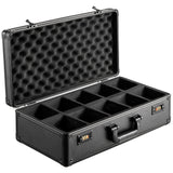 VEVOR Graded Card Storage Box, 5 Slots, Graded Sports Cards Holder Carrying Case with Coded Lock Foam Dividers, for 162 PSA Graded Cards 115 BGS Cards