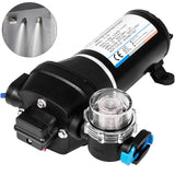 VEVOR Water Pressure Diaphragm Pump, 12V FL-40 High Pressure Diaphragm Water Pump, 40PSI Automatic Self Priming Water Pump, 17L/MIN Misting Booster