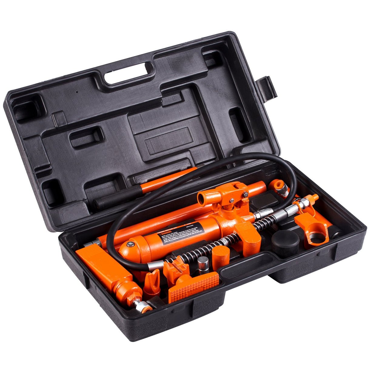 VEVOR 4 Ton Porta Power Kit, Portable Hydraulic Jack with 3.9 ft/1.2 m Oil Hose, Auto Body Frame Repair Kit with Storage Case for Car Repair, Truck, Farm (8800 LBS)