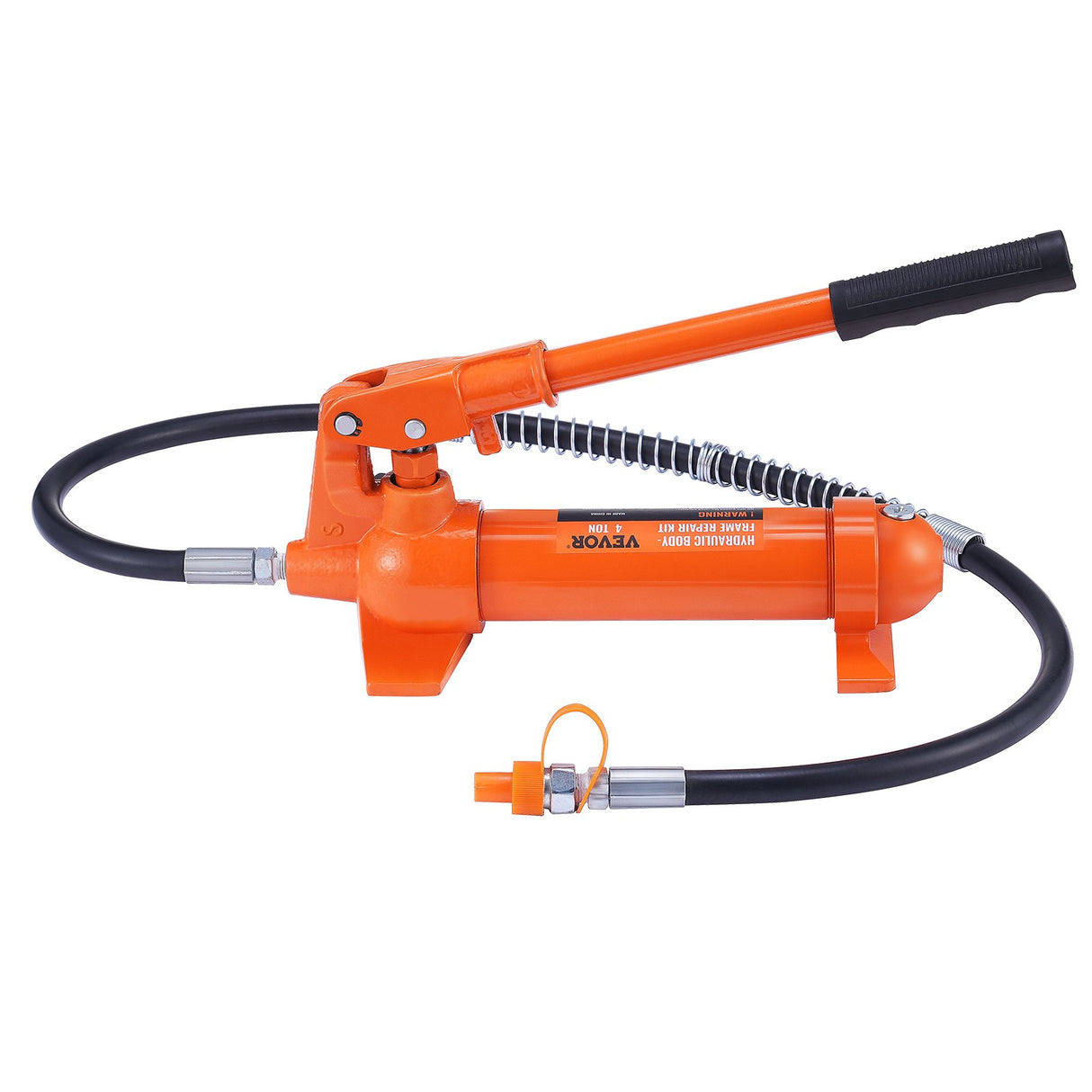 VEVOR 4 Ton Porta Power Kit, Portable Hydraulic Jack with 3.9 ft/1.2 m Oil Hose, Auto Body Frame Repair Kit with Storage Case for Car Repair, Truck,