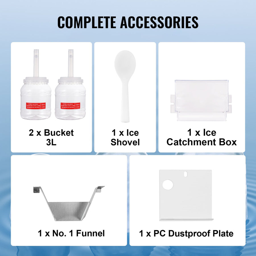 Commercial Snowflake Ice Machine, 375LBS/24H Snowflake Ice Maker, Stainless Steel Ice Shaver Machine,, image 6