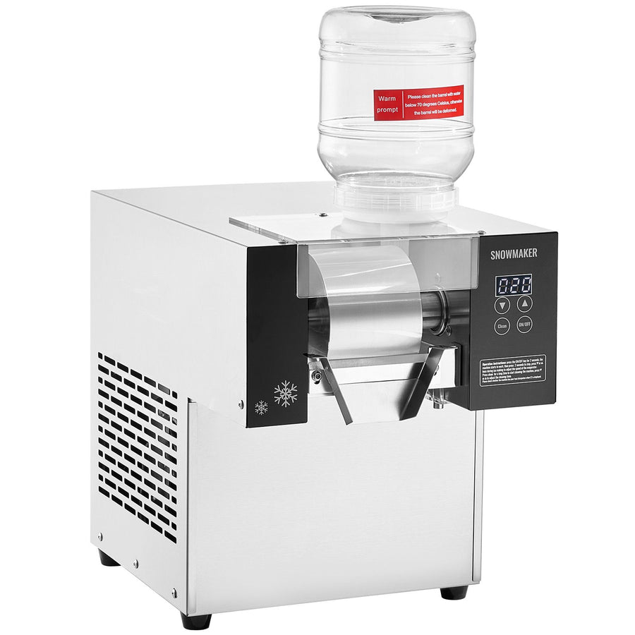 Commercial Snowflake Ice Machine, 375LBS/24H Snowflake Ice Maker, Stainless Steel Ice Shaver Machine,, image 10