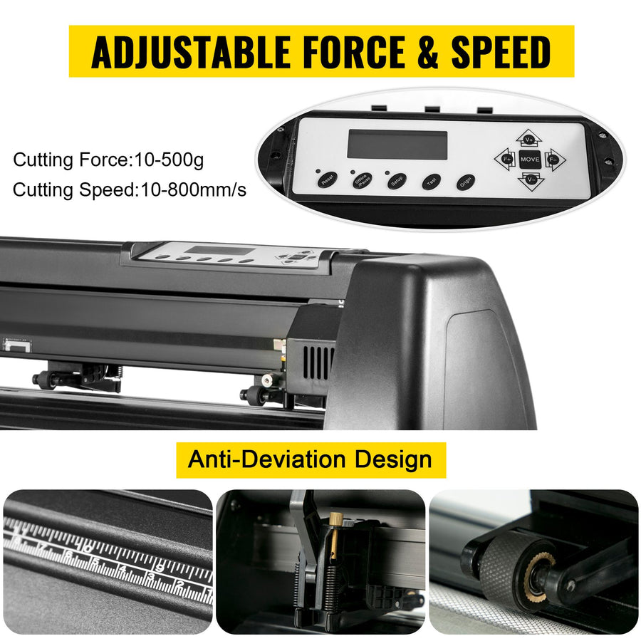 5 In1 12" X 15" (30 X 38cm) Heat Transfer Press + 28 Inch Vinyl Cutter Machine Kit Software