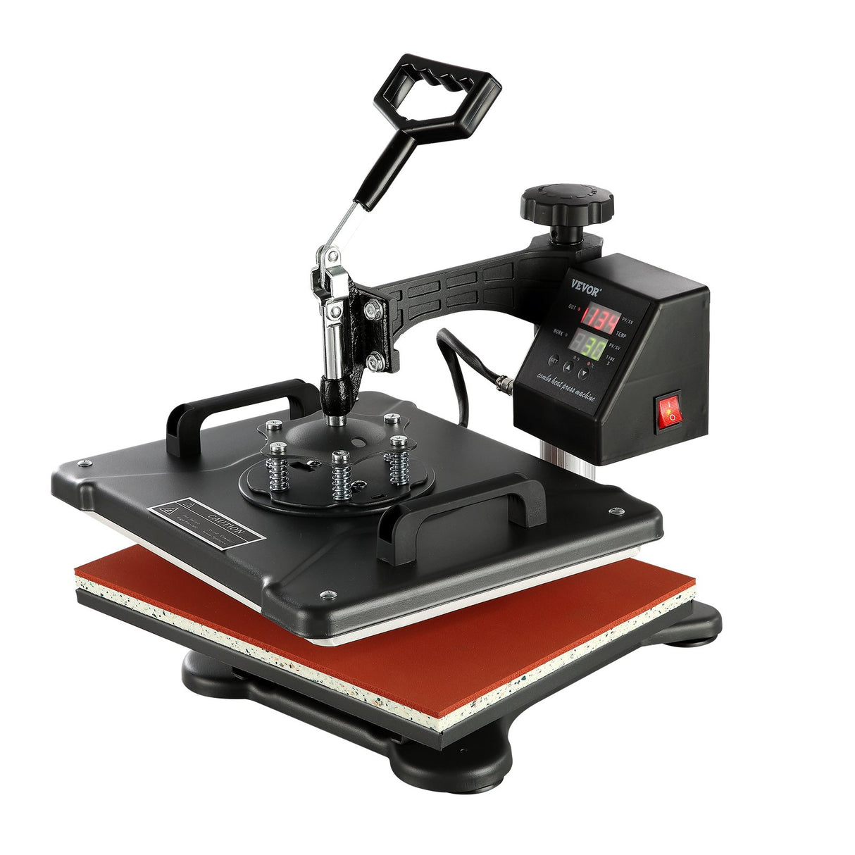 VEVOR 1400W Heat Press Machine 8 In 1 Sublimation Steel Frame Heat Presses with Temperature And Time Control (12X15INCH 8IN1)