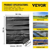 VEVOR LLDPE Pond Liner 15x20 ft, Pond Liner 20 Mil, Fish Pond Liners for Waterfall, Pond and Fish Po