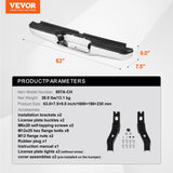 VEVOR Rear Step Bumper Chrome Steel Bumper Assembly for 1995-2004-Toyota Tacoma - Rear View