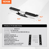 VEVOR Rear Step Bumper Steel Bumper for 1999-2007-Ford F250/Ford F350 Super Duty - Close-Up Angle