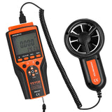 VEVOR Split Handheld Anemometer, Digital Wind Speed CFM Meter Gauge with LED Backlight Screen, Measures Wind Velocity Wind Temperature Air Flow Wind