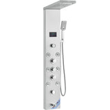 VEVOR Shower Panel System, 6 Shower Modes, LED & Screen Hydroelectricity Shower Panel Tower, Rainfall, Waterfall, 8 Massage Jets, Tub Spout, Handheld Shower, Stainless Steel Wall-Mounted Shower Set - Extra Image