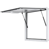 VEVOR Concession Window 91x91cm, Aluminum Alloy Food Truck Service Window with Awning Door & Drag Hook, Up to 85 Degrees Stand Serving Window for Food Trucks Concession Trailers, Glass Not Included - Extra Image