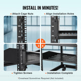 VEVOR 2U Server Rack Shelf 16