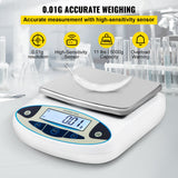 VEVOR Lab Analytical Balance Digital Precision Scale 5000gx0.01g High Precision - Side View