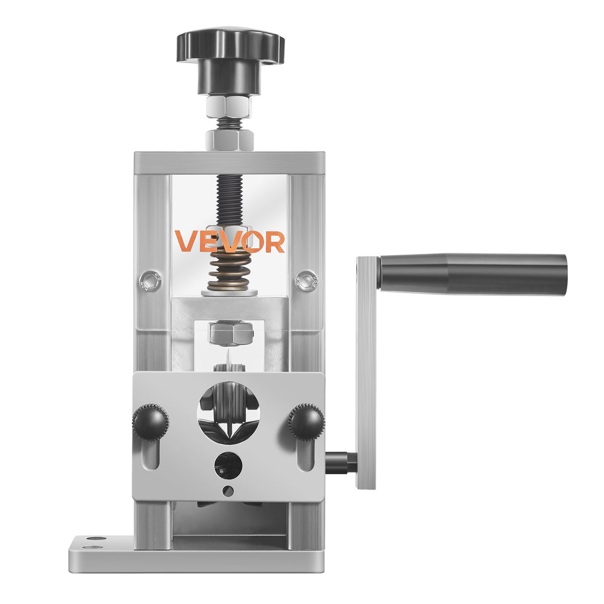 Manual Wire Stripping Machine, 1.5-25 mm, Copper Stripper with Hand Crank or Drill Powered, 64Mn Quenched Blades, 45# Steel Rollers, Aluminum Alloy Frame Wire Peeler, for Scrap Copper Recycling
