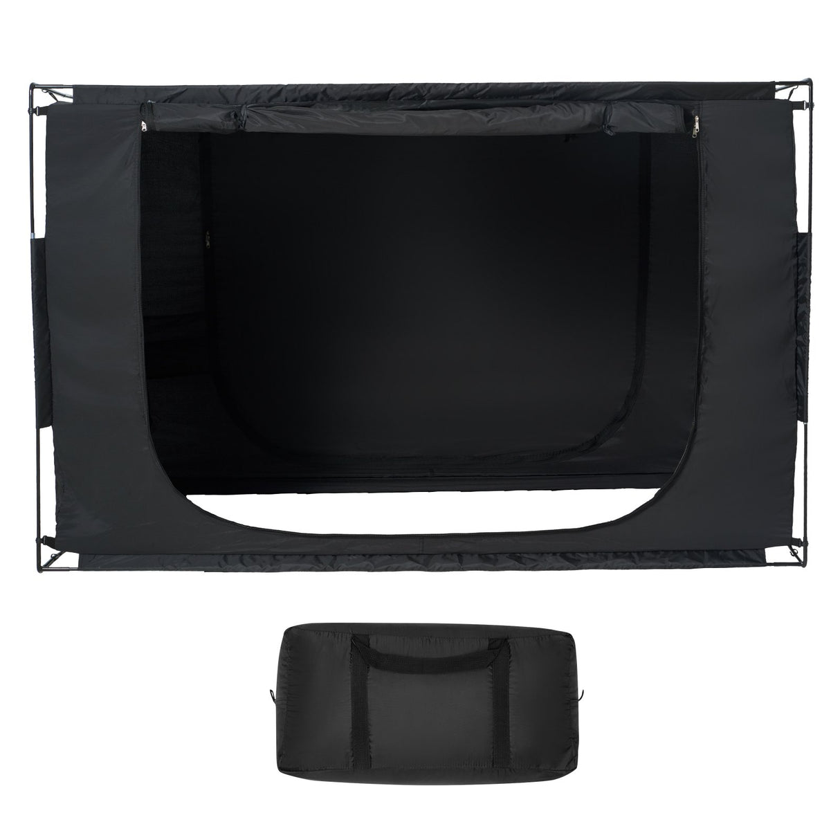 VEVOR 3 Doors Bed Tent Breathable Tent 70% Blackout with 9.5 mm Fiber Poles