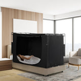 3 Doors Bed Tent Breathable Tent 70% Blackout with 9.5 mm Fiber Poles
