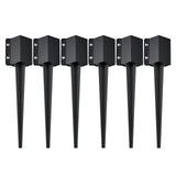 VEVOR Fence Post Anchor Ground Spike 6 Pack 24 x 4 x 4 In Metal Fence Stakes