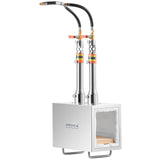 VEVOR Portable Propane Forge 2 Burner Farrier Forge Knife Metal Square - Low Angle
