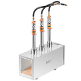 VEVOR Portable Propane Forge, 3 Burner Farrier Forge, 2600℉ Tool and Knife Making Blacksmithing Gas Forge, Large Capacity Square Stainless Steel Gas Forging Tools and Equipment for Metal Forging - Extra Image