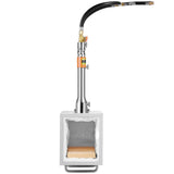 Portable Propane Forge, 3 Burner Farrier Forge, 2600℉ Tool and Knife Making Blacksmithing Gas Forge, Large Capacity Square Stainless Steel Gas Forging Tools and Equipment for Metal Forging