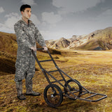 VEVOR Folding Deer Cart Game Hauler Utility Gear Dolly 300 LBS Capacity - Low Angle