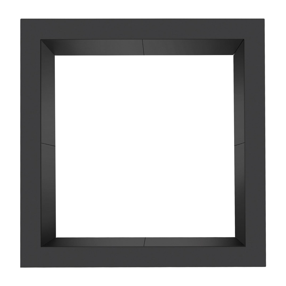 VEVOR Fire Pit Ring, 42x42 in Outer/36x36 in Inner Diameter, 10inch Height Square Fire Pit Insert, Heavy Duty Carbon Steel Liner DIY Campfire Ring above or In-Ground, for Outdoor Camping, Bonfires