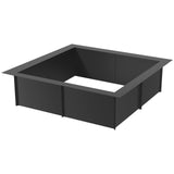 VEVOR Fire Pit Ring, 42x42 in Outer/36x36 in Inner Diameter, 10inch Height Square Fire Pit Insert, Heavy Duty Carbon Steel Liner DIY Campfire Ring above or In-Ground, for Outdoor Camping, Bonfires - Extra Image